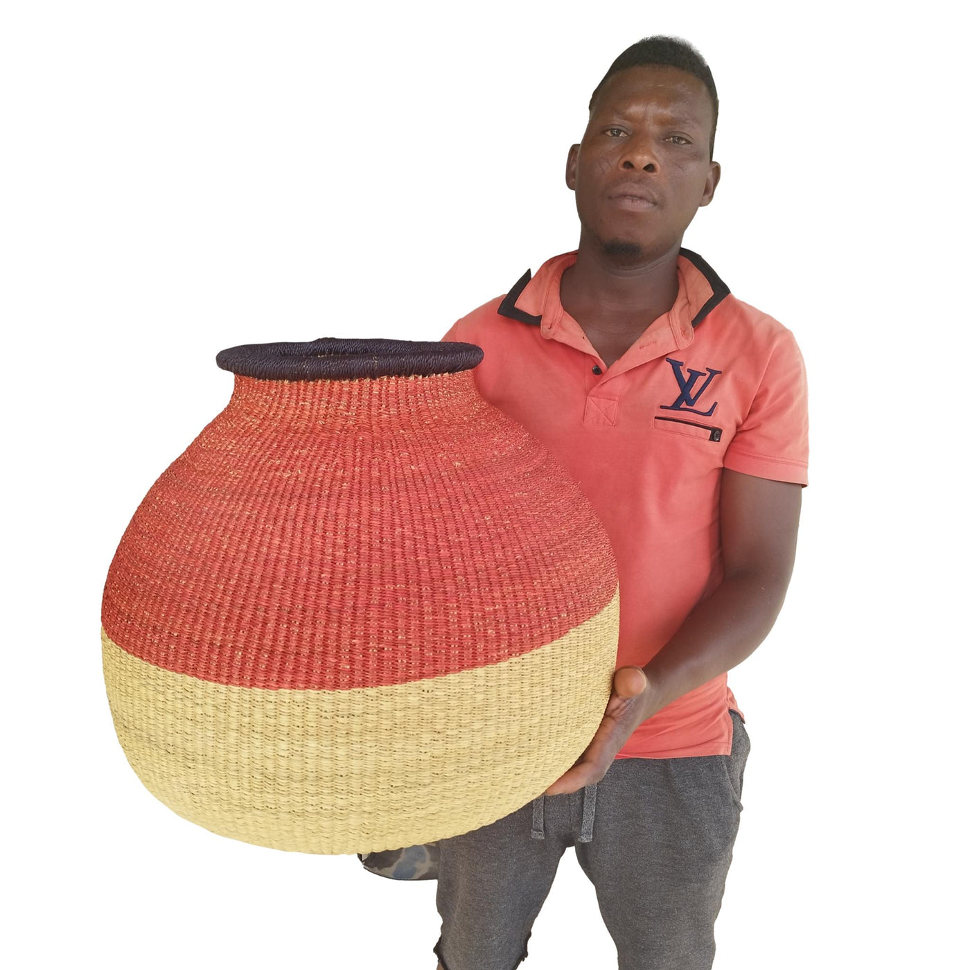 African Bolga Woven Basket, 21st Birthday Gift Basket, Vegan Gift Basket, Boyfriend and Girlfriend Gift Basket