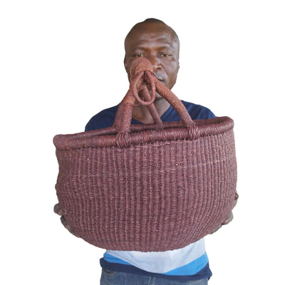 Storage basket | African basket | Bolga Market Basket | Woven basket | Gift basket | African market basket| handmade basket| Market Basket