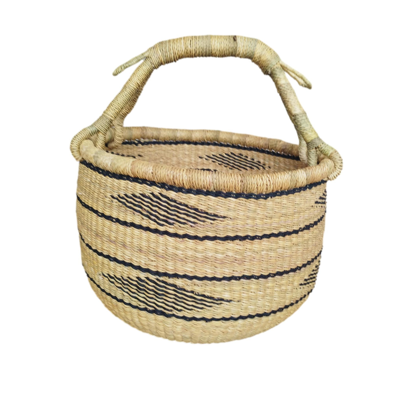 Bolga Market Basket |African basket |Market  basket |Picnic basket |Fruit basket |Bolga basket | Straw bag |Antique baskets