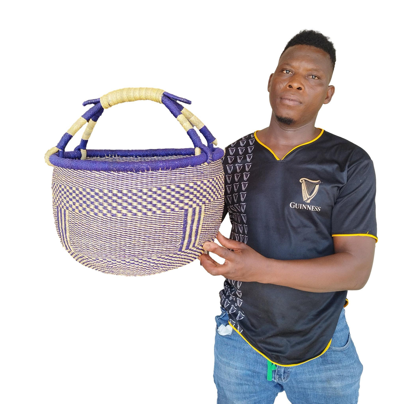 Large African Bolga Market Basket