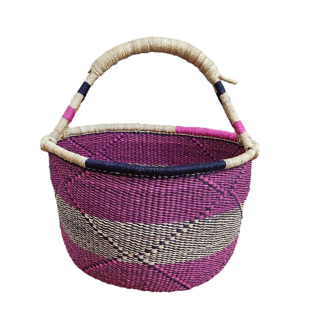 Storage basket |African basket| Straw bag | Woven basket | Gift basket | African market basket| handmade basket|Market Basket| Bolga Basket