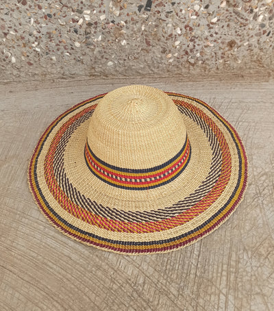 Beach hat | Floppy hat | Mens hat | Straw hat for women| Sun hat | Vintage hat | Farmer hat | Dad hat |Hat and scarf |Women hat |African hat - AfricanheritageGH