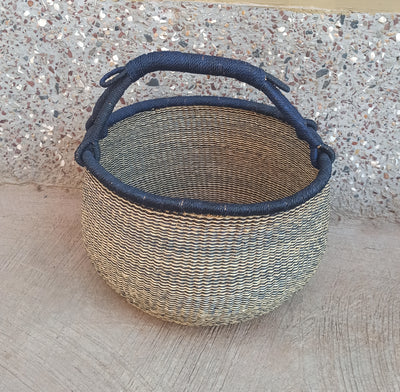 Storage basket | African basket | Straw basket | Woven basket | Gift basket | African market basket| handmade basket| Market Basket - AfricanheritageGH