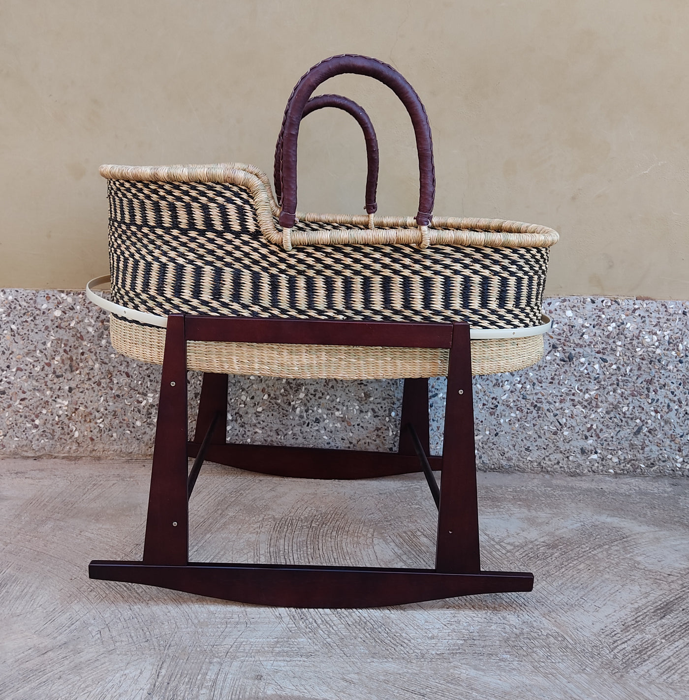 Extra Large Rocking Moses Basket Stand - AfricanheritageGH