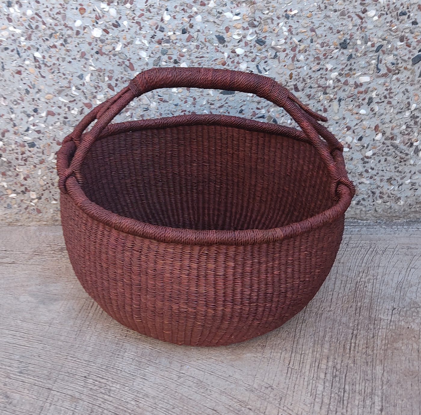Storage basket | African basket | Bolga Market Basket | Woven basket | Gift basket | African market basket| handmade basket| Market Basket - AfricanheritageGH