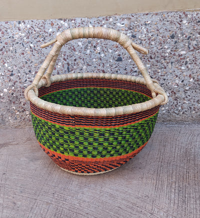 Storage basket | African basket | Straw basket | Woven basket | Gift basket | African market basket| handmade basket| Market Basket| Basket - AfricanheritageGH
