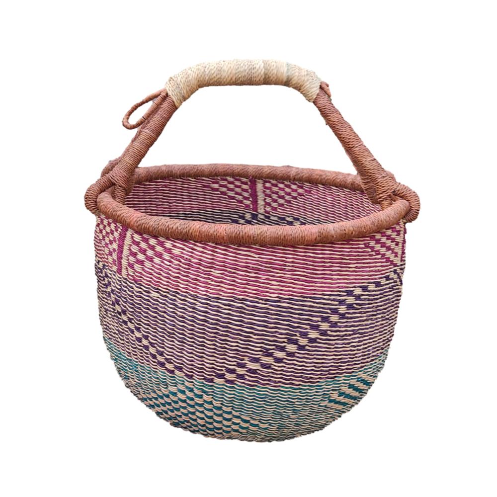 Fruit Basket | Bolga basket |Farmers basket | Market Basket | Storage Basket | Straw basket | Market bag | Picnic Basket | Makeup Organizer - AfricanheritageGH