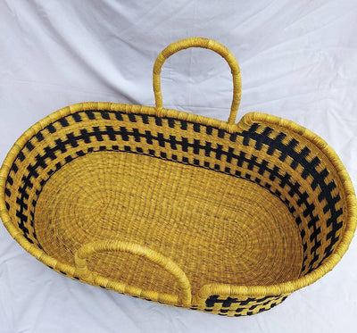 Nursery bed | African moses basket | Baby moses bassinet | Baby basket | Moses basket | African basket | Moses basket bedding |Baby bassinet - AfricanheritageGH