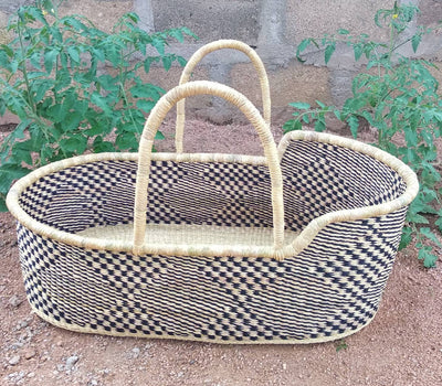 Moses basket | Baby bassinet | Bolga Basket | African Basket | Baby shower gift | Kids bed | African moses basket - AfricanheritageGH