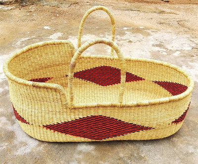 Moses basket for baby | platform bed | Baby shower gift | Baby bed | African moses basket | Gift for mom | Nursery decor | Baby gift - AfricanheritageGH