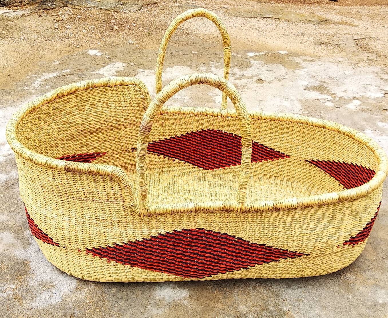 Moses basket for baby | platform bed | Baby shower gift | Baby bed | African moses basket | Gift for mom | Nursery decor | Baby gift - AfricanheritageGH