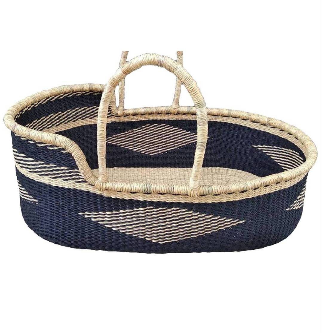 Moses basket for baby | Baby Bassinet | platform bed | Baby shower gift | Baby bed | African moses basket | Gift for mom |Nursery decor