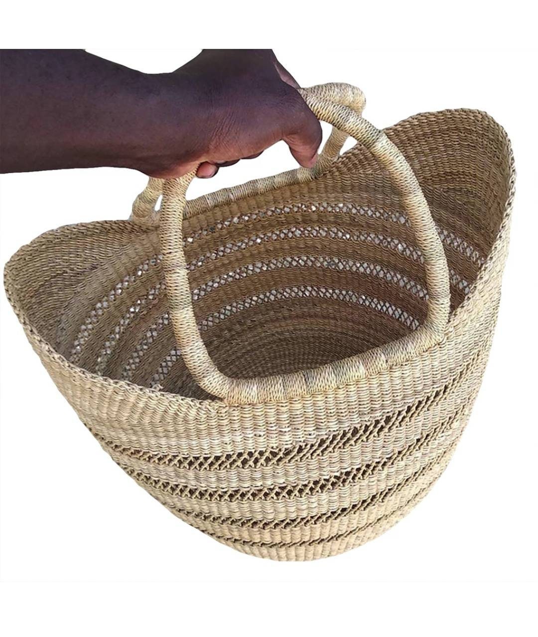 Shopping basket |African Market basket | Market bag | Kids  basket |Picnic basket |Fruit basket |Bolga basket | Straw bag | U shopper - AfricanheritageGH