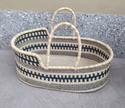 Moses basket | Newborn girl coming home outfit |Baby boy | Toddler bed furniture | Baby bassinet | Moses Bassinet | Wicker baby bassinet - AfricanheritageGH