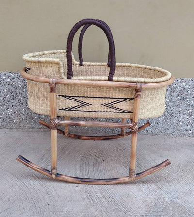 Moses basket for baby|Bassinet | platform bed | Baby shower gift | Baby bed | African moses basket | Gift for mom |Nursery decor | Baby gift - AfricanheritageGH