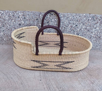 Moses basket for baby|Bassinet | platform bed | Baby shower gift | Baby bed | African moses basket | Gift for mom |Nursery decor | Baby gift - AfricanheritageGH