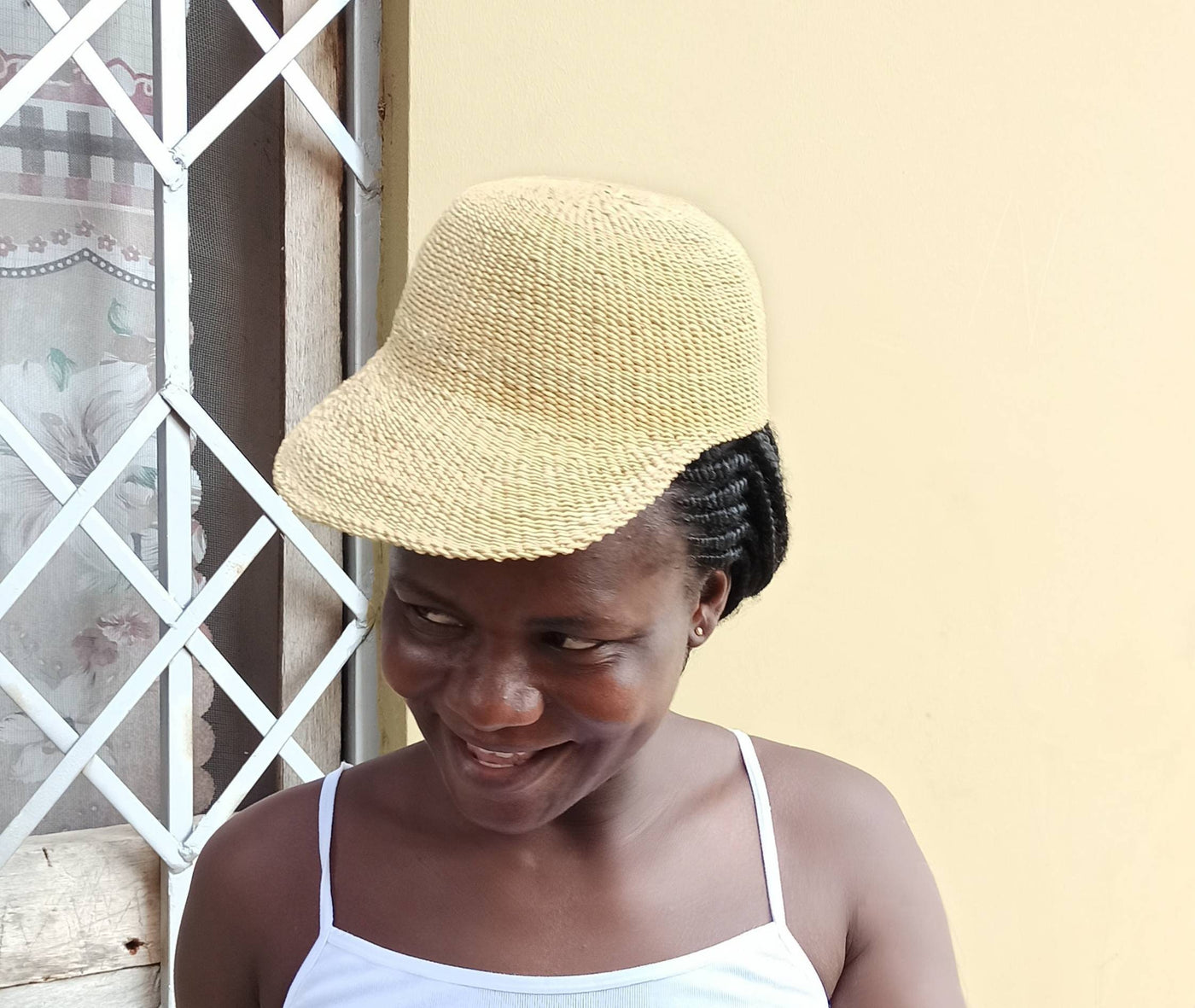 Baseball cap | Beach cap | Straw hat| Straw cap | Childs sun hat | Women hat | Kids straw hat | Childs straw hat | Gift for her | Mens hat - AfricanheritageGH