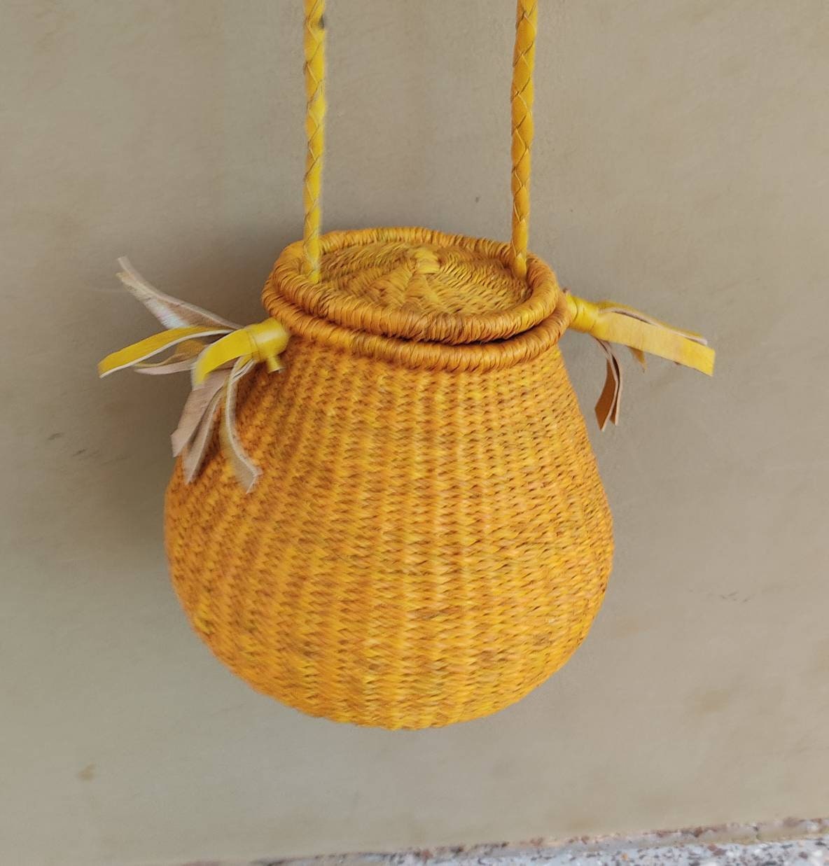 Straw handbag | shopping bag | Straw bag | Basket bag | Summer bag | Boho bag | Tote bag | Woven bag | African market bag | Gift for her
