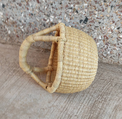 Small storage Basket | Bolga market basket | picnic basket |Market basket | Gift Basket | Woven Basket | African Basket| Fair trade Basket - AfricanheritageGH
