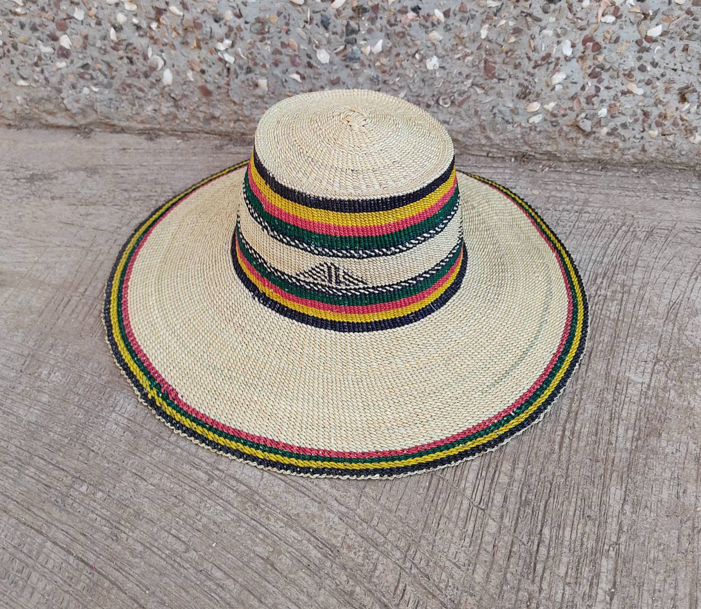 Vintage straw hat | Straw sun hat | Floppy beach hat | Bride hat - AfricanheritageGH