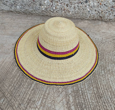 Beach hat | Straw hat | Sun hat | Straw hat for women | Yellow hat | Farmers hat | Vintage hat | Women hat | Dad hat |Summer hat|African hat - AfricanheritageGH