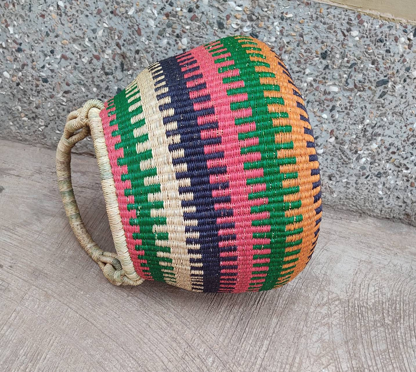 Large Pot Bolga Market Basket