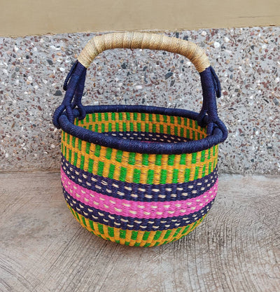 Large  Bolga Market Basket - AfricanheritageGH