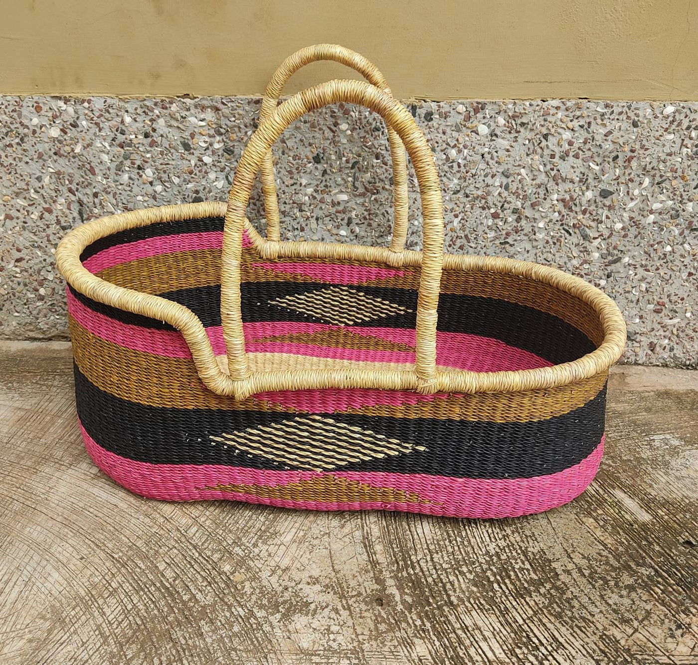 Moses Basket | Baby Moses Basket | Woven Basket | Baby Bassinet | Baby Shower Gift - AfricanheritageGH