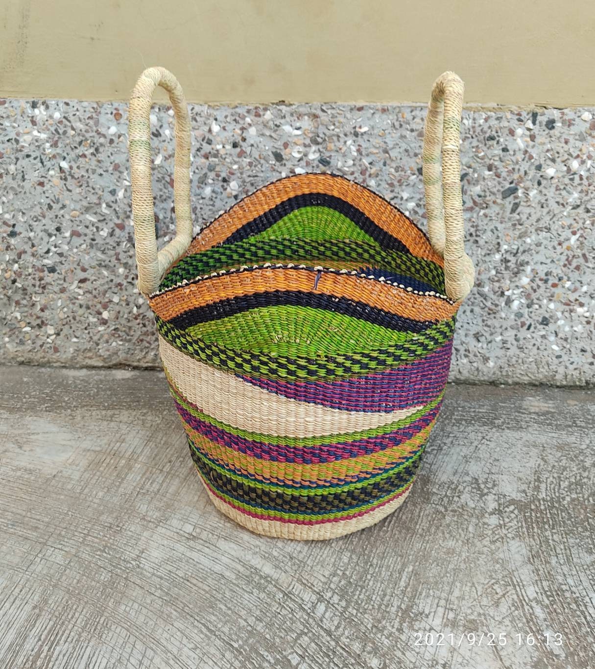 Large Ghana Market Basket - AfricanheritageGH