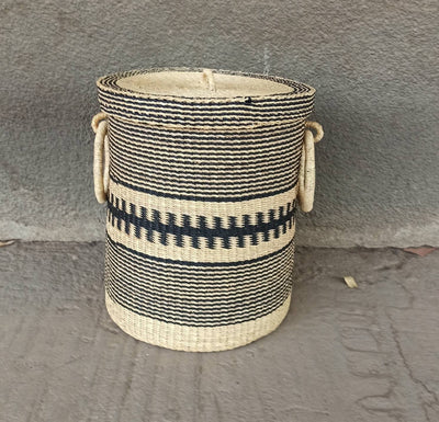 Laundry Basket With Lid | Blanket Basket | Laundry Bag | Large Laundry Basket | Woven Basket | Ghana Basket - AfricanheritageGH