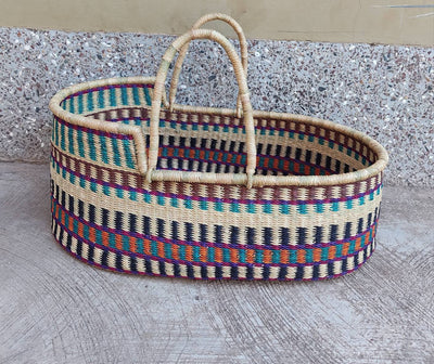 Moses Basket | Expecting Mom Gift Basket| New Mom Gift Basket |Baby Moses Basket | Baby Shower Gift Basket | Handmade Basket | Baby Bassinet - AfricanheritageGH