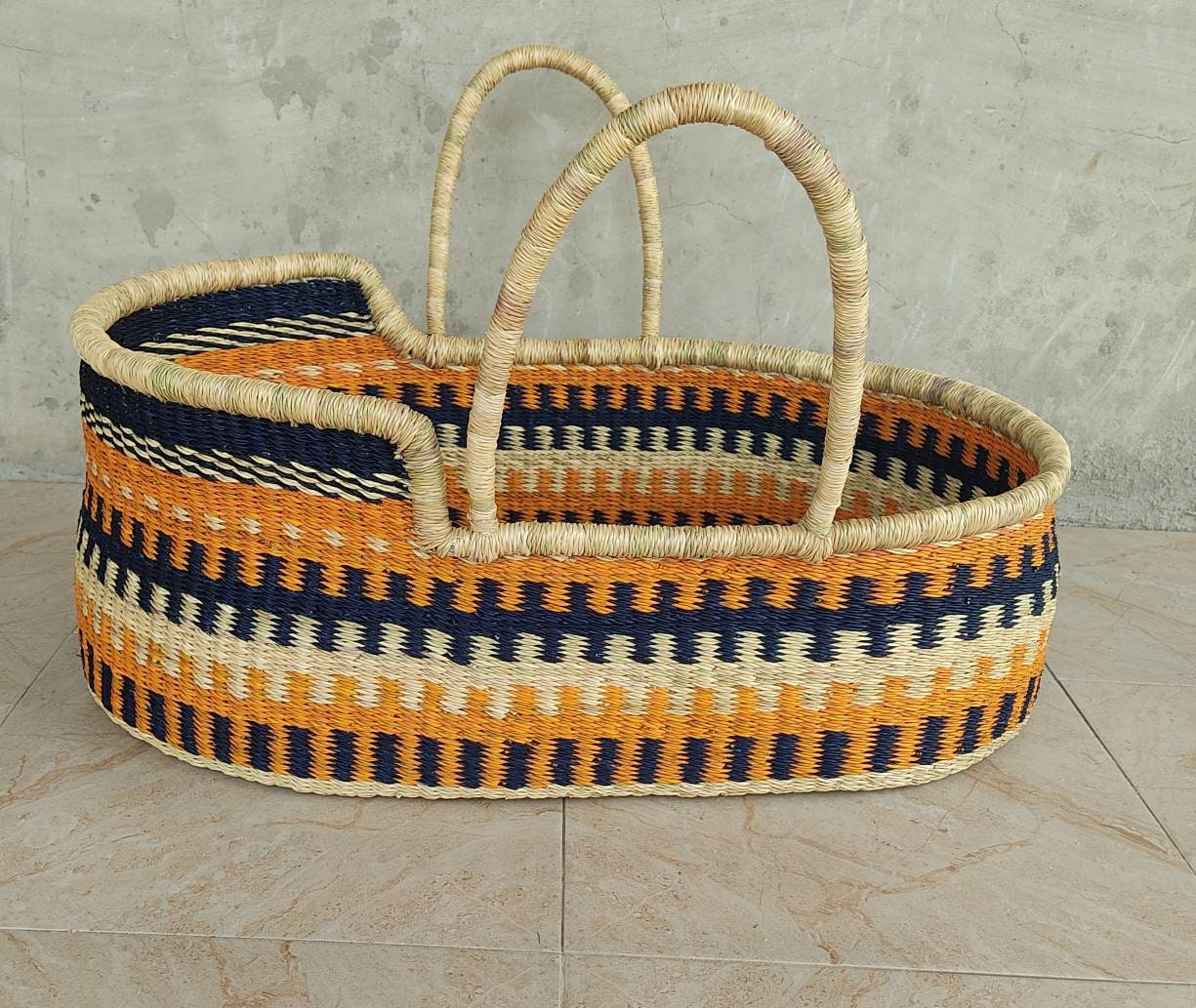 Moses basket | Baby Shower Gift Basket |Baby bassinet| Baby nest | Baby Moses basket |Expecting mom gift| Baby gift basket | Baby mobile - AfricanheritageGH